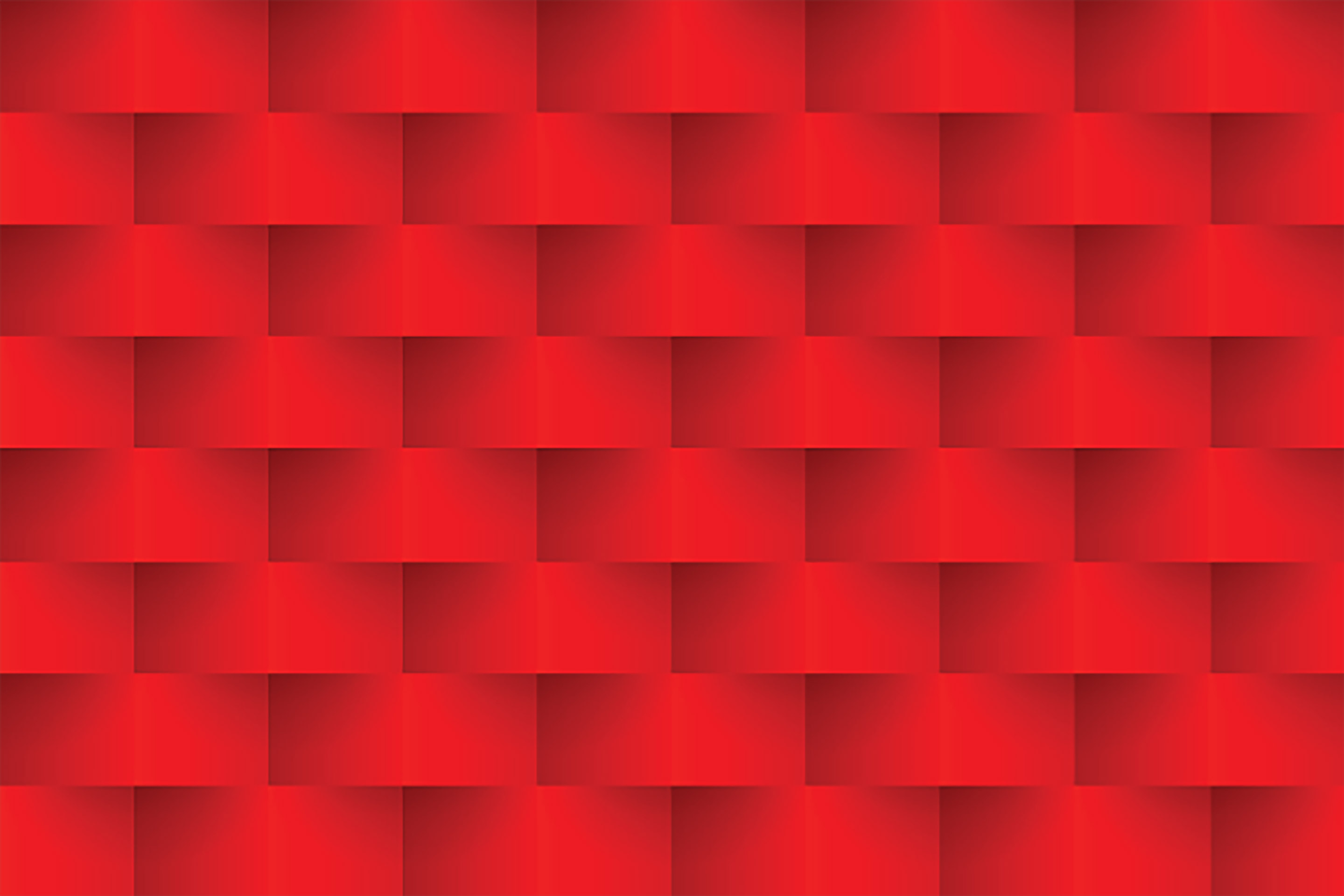 A red woven pattern across the screen shows symmetry and predictability.